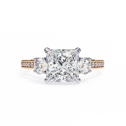 Estrella Fina Princess Solitaire Ring