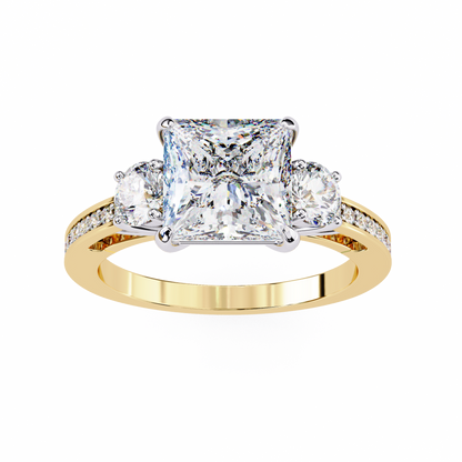 Estrella Fina Princess Solitaire Ring