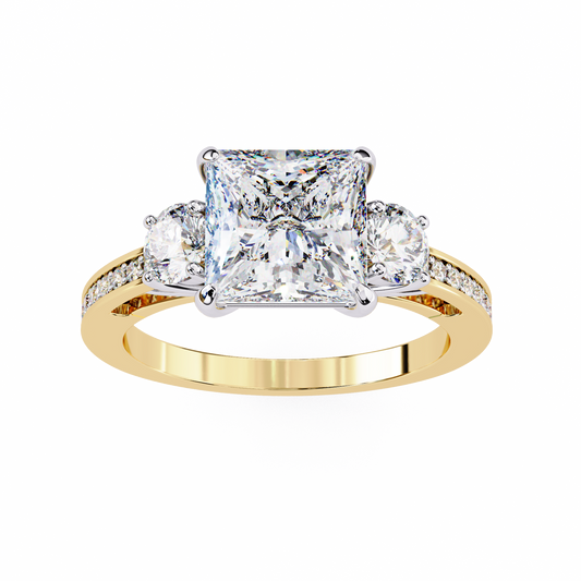 Estrella Fina Princess Solitaire Ring