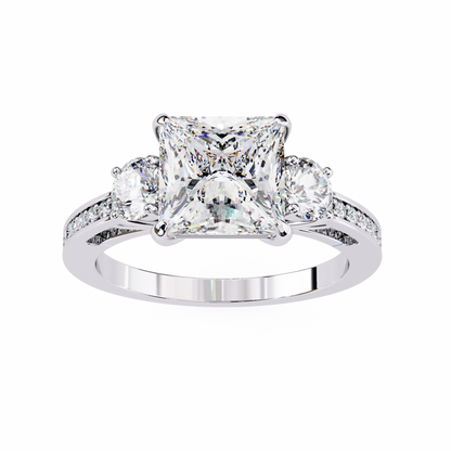 Estrella Fina Princess Solitaire Ring