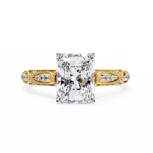 Flor Radiante Radiant Solitaire Ring