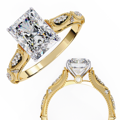 Flor Radiante Radiant Solitaire Ring