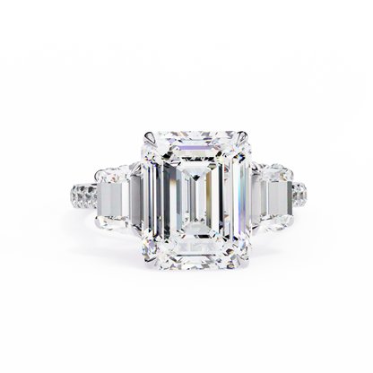 Corazón Claro Emerald Solitaire Ring