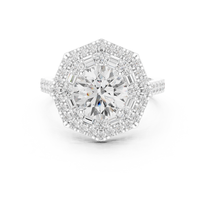 Starbind Circle Solitaire Ring