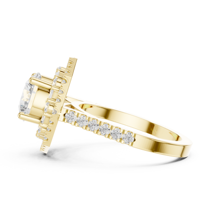 Starbind Circle Solitaire Ring