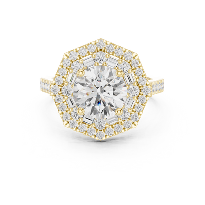 Starbind Circle Solitaire Ring