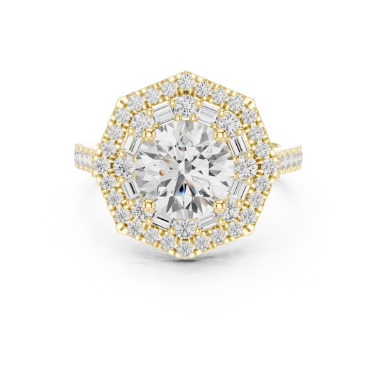 Starbind Circle Solitaire Ring