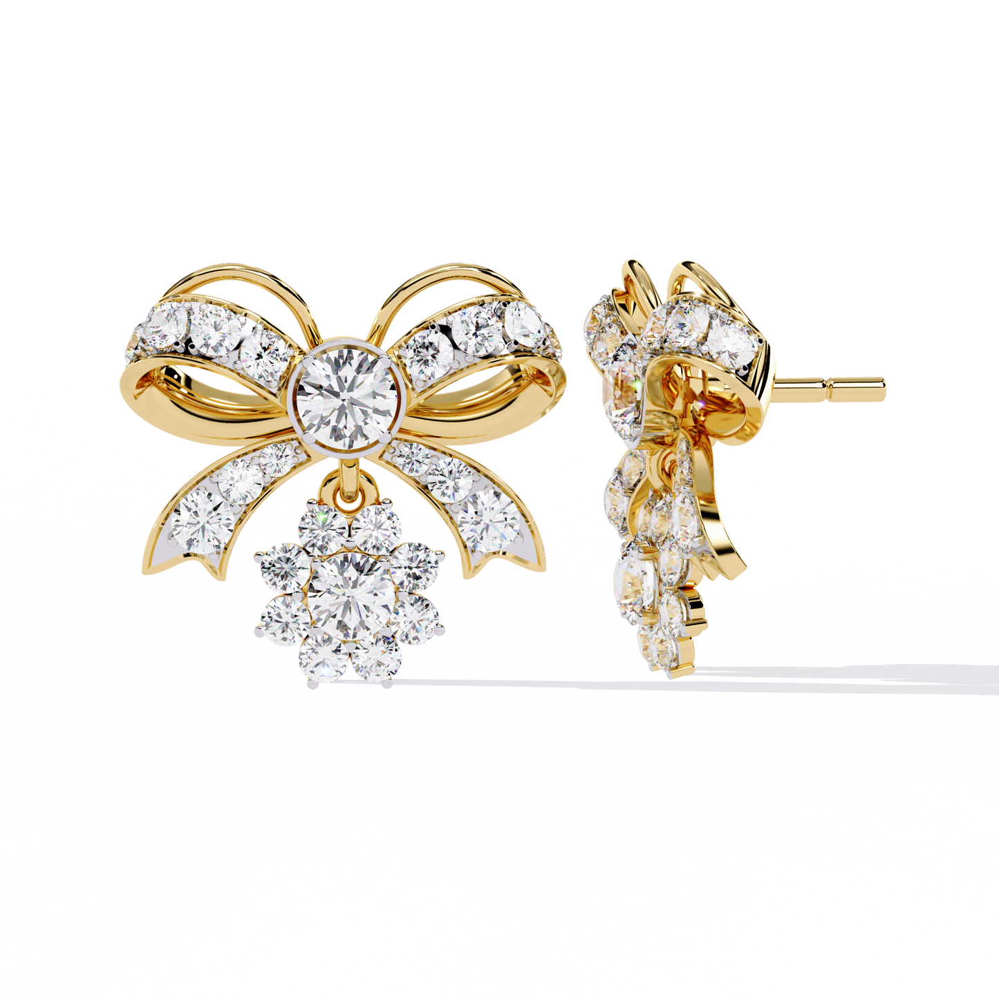 Serene Sparkle Diamond Earrings