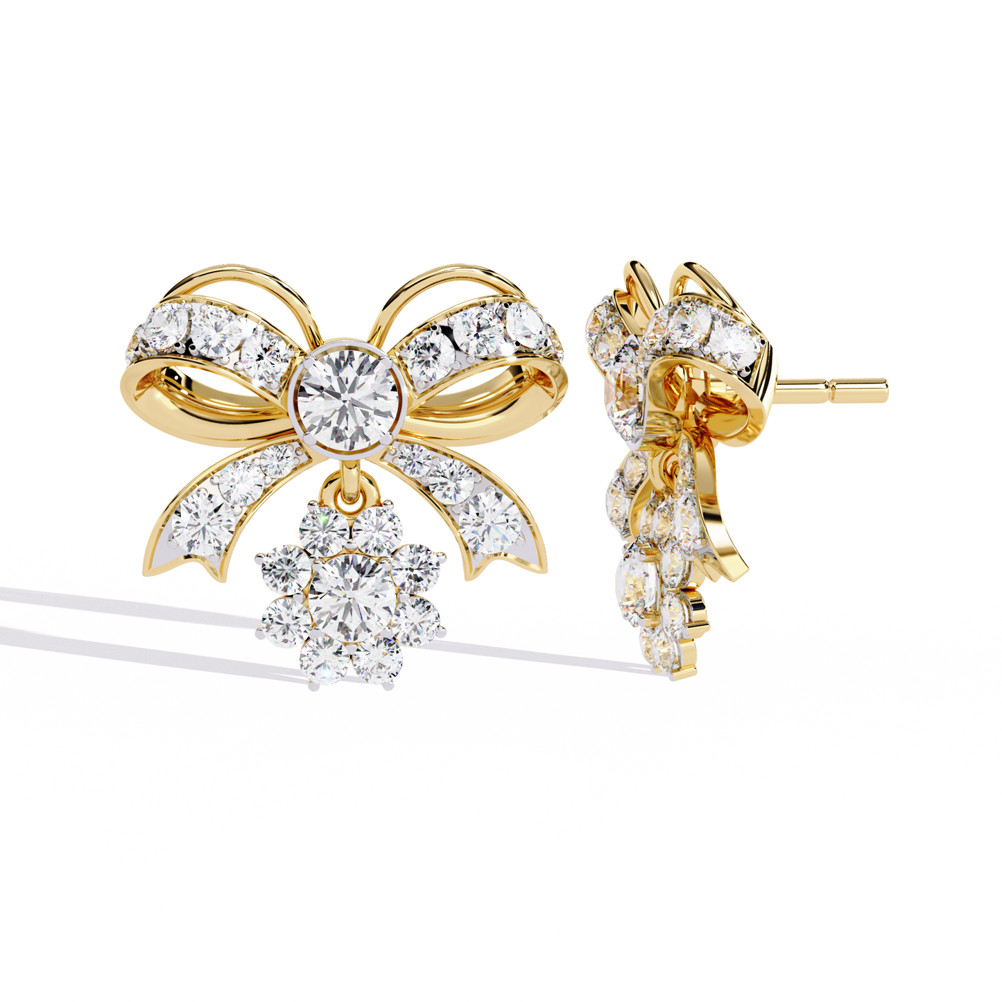 Serene Sparkle Diamond Earrings