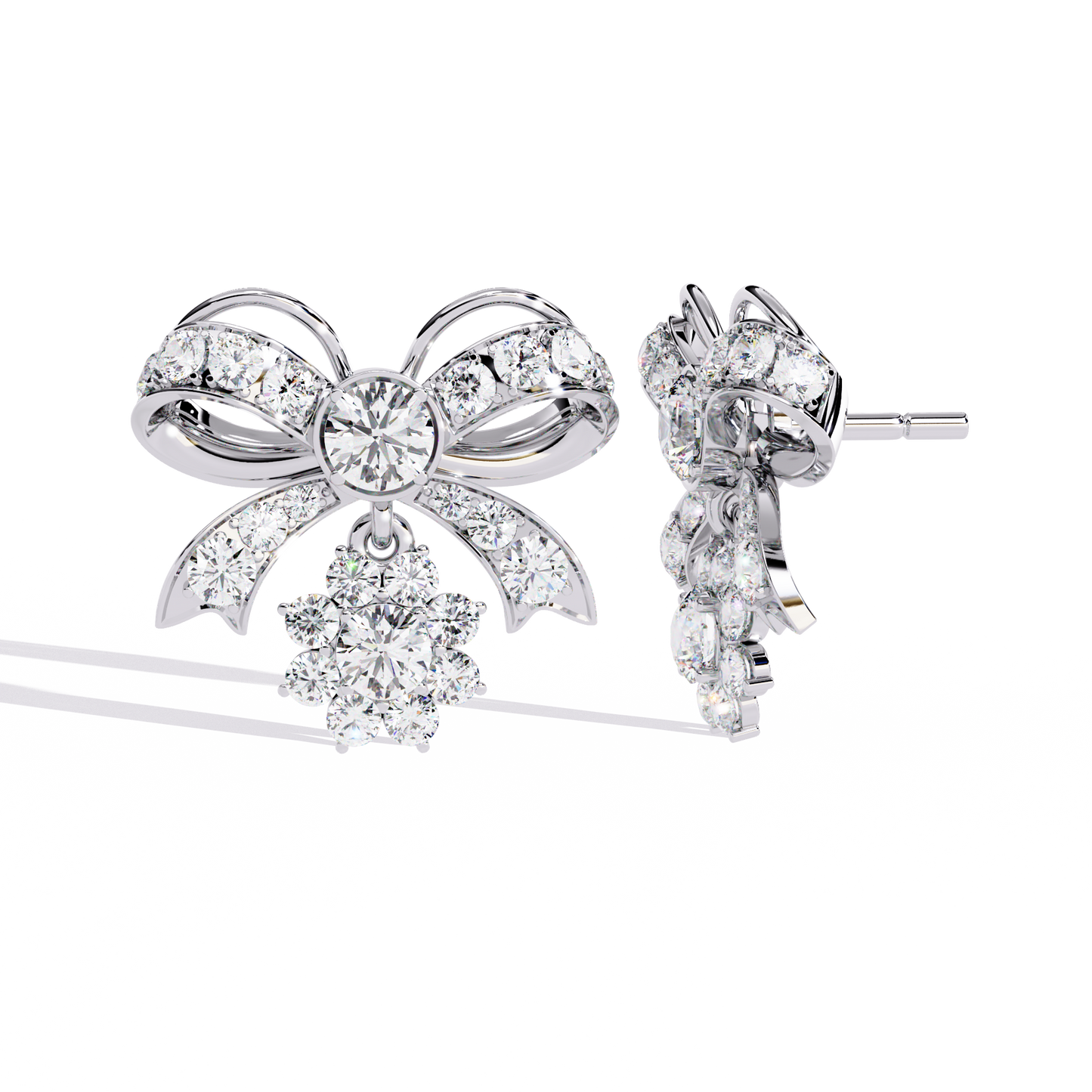 Serene Sparkle Diamond Earrings