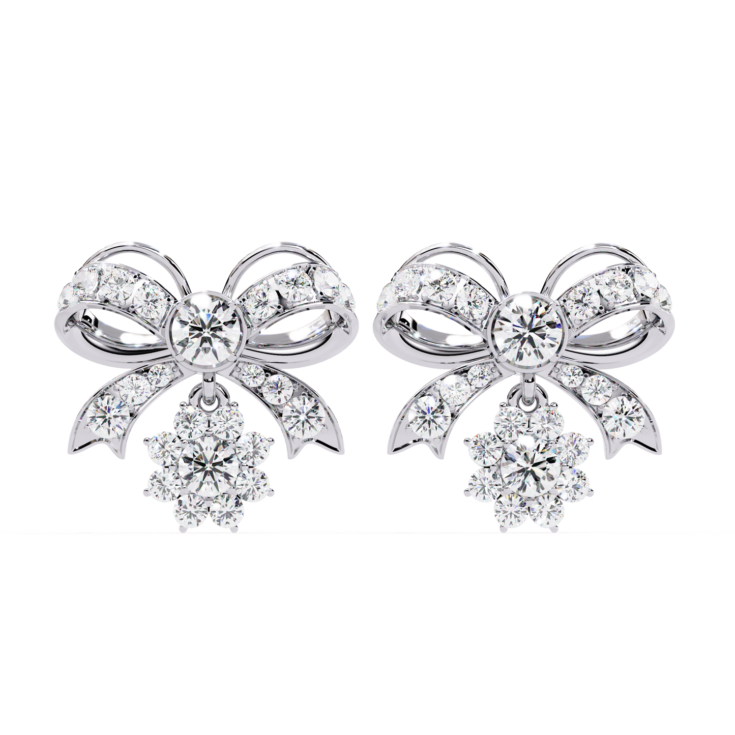 Serene Sparkle Diamond Earrings