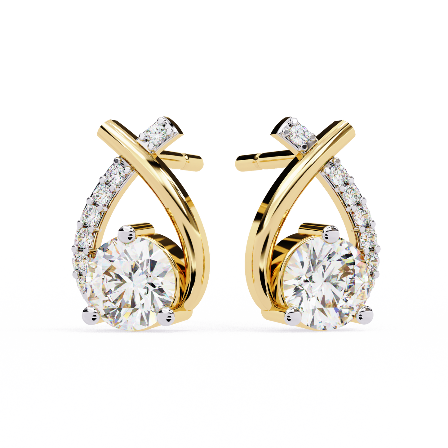 Luxe Minimal Diamond Earings
