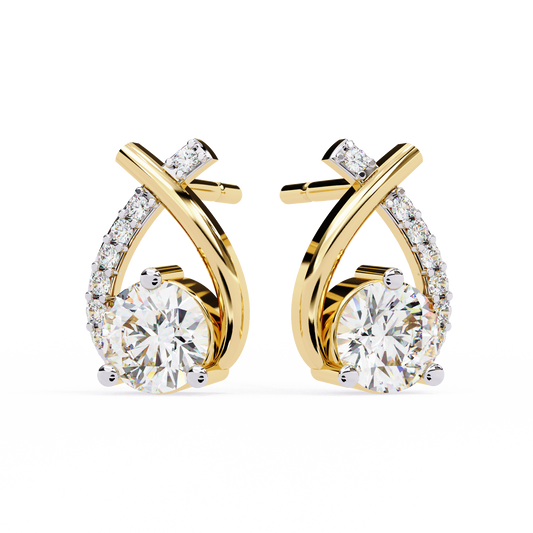 Luxe Minimal Diamond Earings