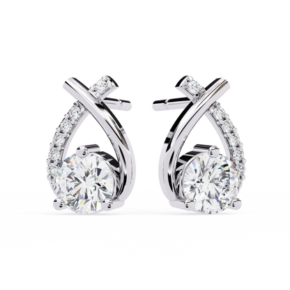 Luxe Minimal Diamond Earings