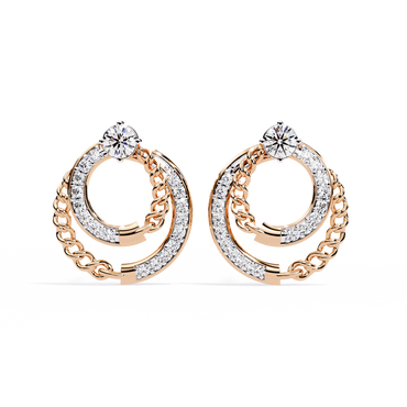 Gentle Drift Diamond Earrings