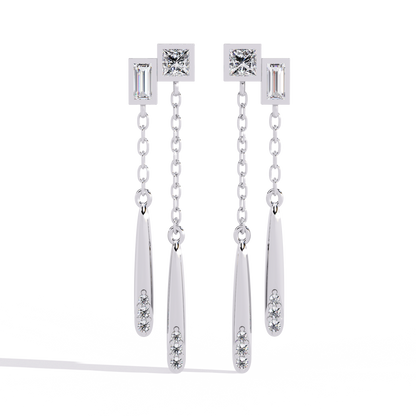 Stellar Dew Diamond Earrings