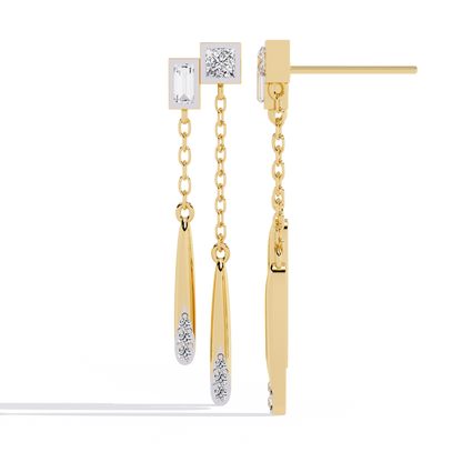 Stellar Dew Diamond Earrings