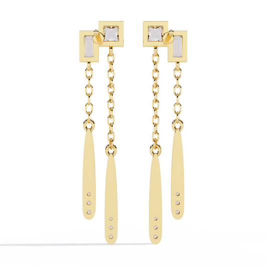 Stellar Dew Diamond Earrings