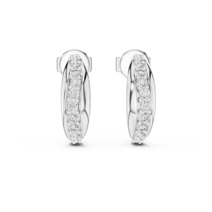 Celestara Halo — The Diamond Curve Hoops