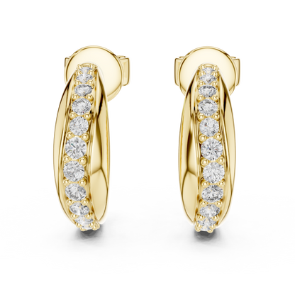 Celestara Halo — The Diamond Curve Hoops