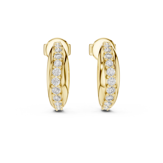 Celestara Halo — The Diamond Curve Hoops