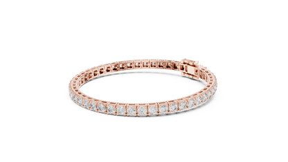 The Infinity Line Round Diamonds Tennis Bracelet 0.11 Carat Each