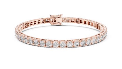 The Infinity Line Round Diamonds Tennis Bracelet 0.11 Carat Each