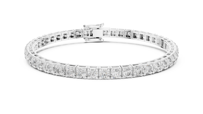The Infinity Line Round Diamonds Tennis Bracelet 0.11 Carat Each
