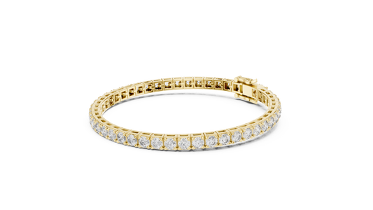 The Infinity Line Round Diamonds Tennis Bracelet 0.11 Carat Each