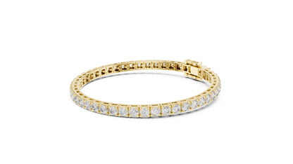 The Infinity Line Round Diamonds Tennis Bracelet 0.11 Carat Each