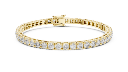 The Infinity Line Round Diamonds Tennis Bracelet 0.11 Carat Each