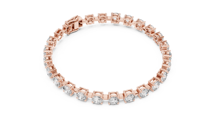 Orbital Grace Tennis Bracelet with 0.50 Carat Each Diamond