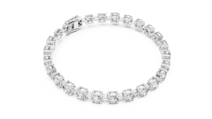 Orbital Grace Tennis Bracelet with 0.50 Carat Each Diamond
