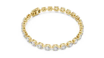 Orbital Grace Tennis Bracelet with 0.50 Carat Each Diamond