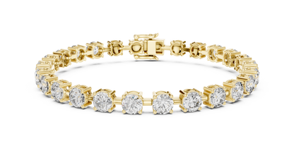 Orbital Grace Tennis Bracelet with 0.50 Carat Each Diamond