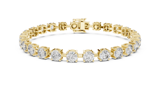 Orbital Grace Tennis Bracelet with 0.50 Carat Each Diamond