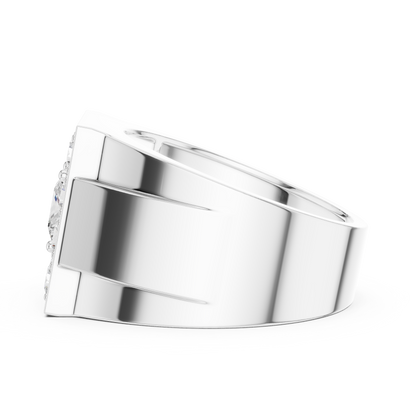 Crown Signet Men Solitaire Ring