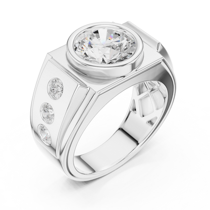 Phantom Stone Men Solitaire Ring