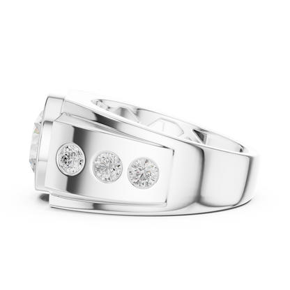 Phantom Stone Men Solitaire Ring