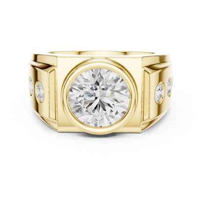 Phantom Stone Men Solitaire Ring