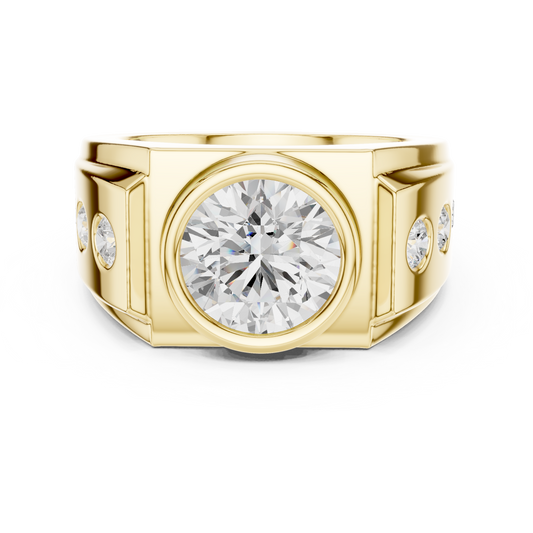 Phantom Stone Men Solitaire Ring