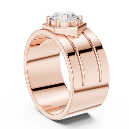 Vow of Valor Men Solitaire Ring