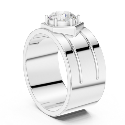 Vow of Valor Men Solitaire Ring
