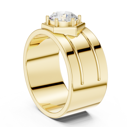 Vow of Valor Men Solitaire Ring