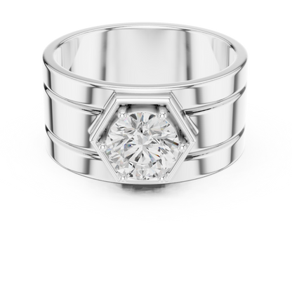 Vow of Valor Men Solitaire Ring