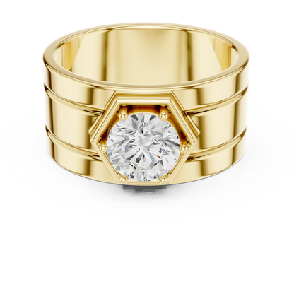Vow of Valor Men Solitaire Ring