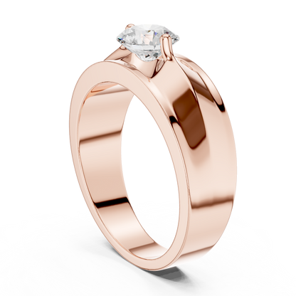 Zenith Solitaire Ring for Men