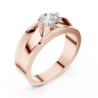 Zenith Solitaire Ring for Men