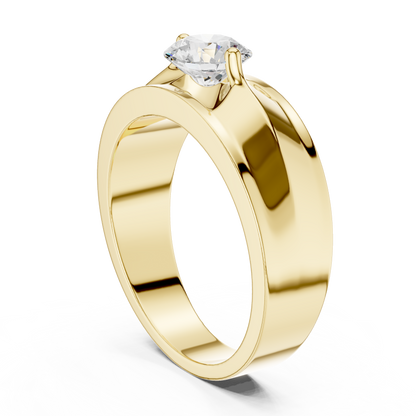 Zenith Solitaire Ring for Men