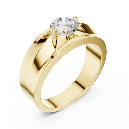 Zenith Solitaire Ring for Men